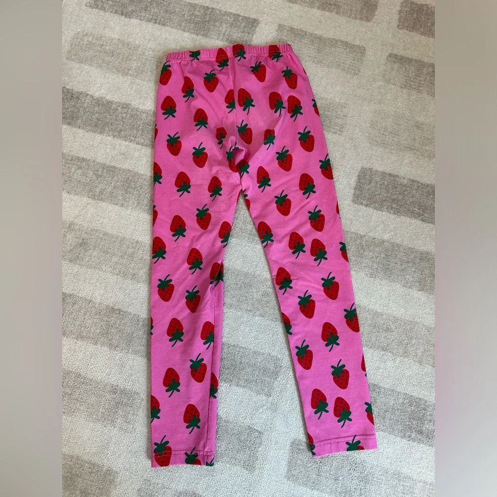 Hanna Andersson Bundle- Three Pairs of Leggings Strawberry, Stars, Dots Sz 12